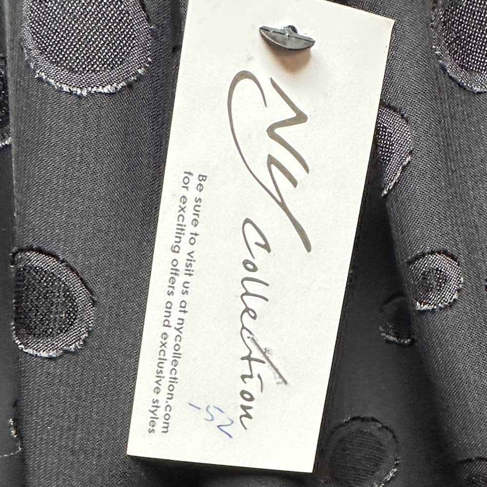 NY Collection Black Midi Dress. New - Picture 8 of 8